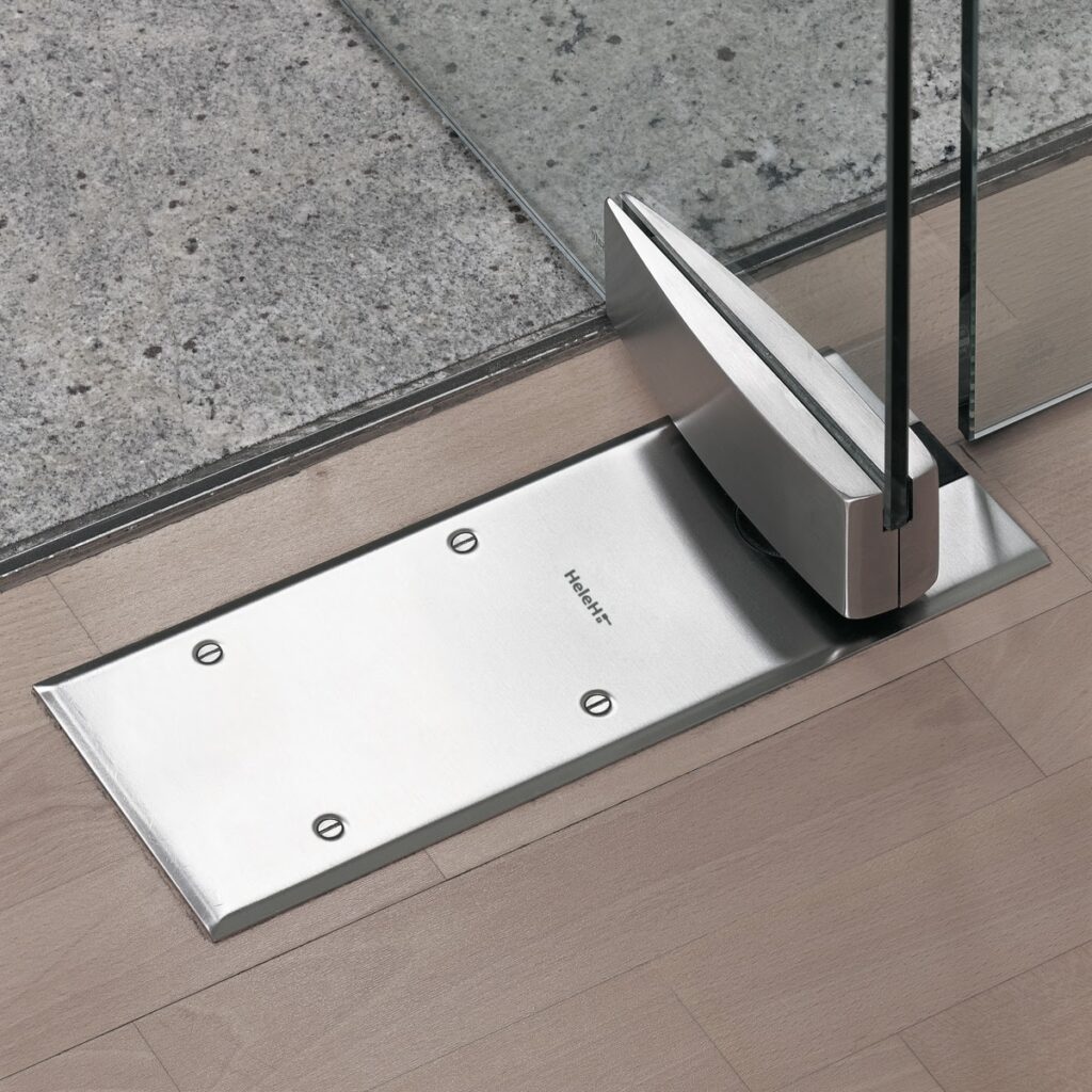 Commercial fire exit door being repaired in London